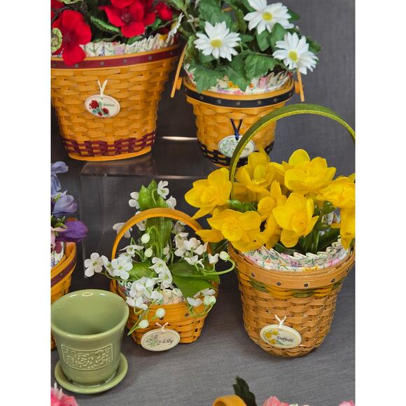 Longaberger Collector's Club Miniature May Series Basket Collection All 14!! - Picture 6 of 8